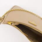 Sacs bandoulière Sac Re-Edition 2005 Prada Beige Femme