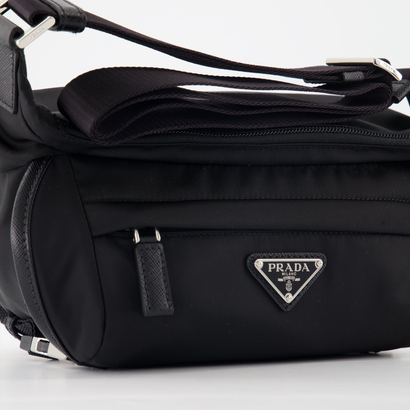 Sacs banane Sac banane en Re-Nylon Prada Noir Homme