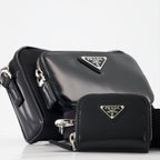 크로스백 Sac bandoulière en Re-Nylon Prada 검은색 Homme