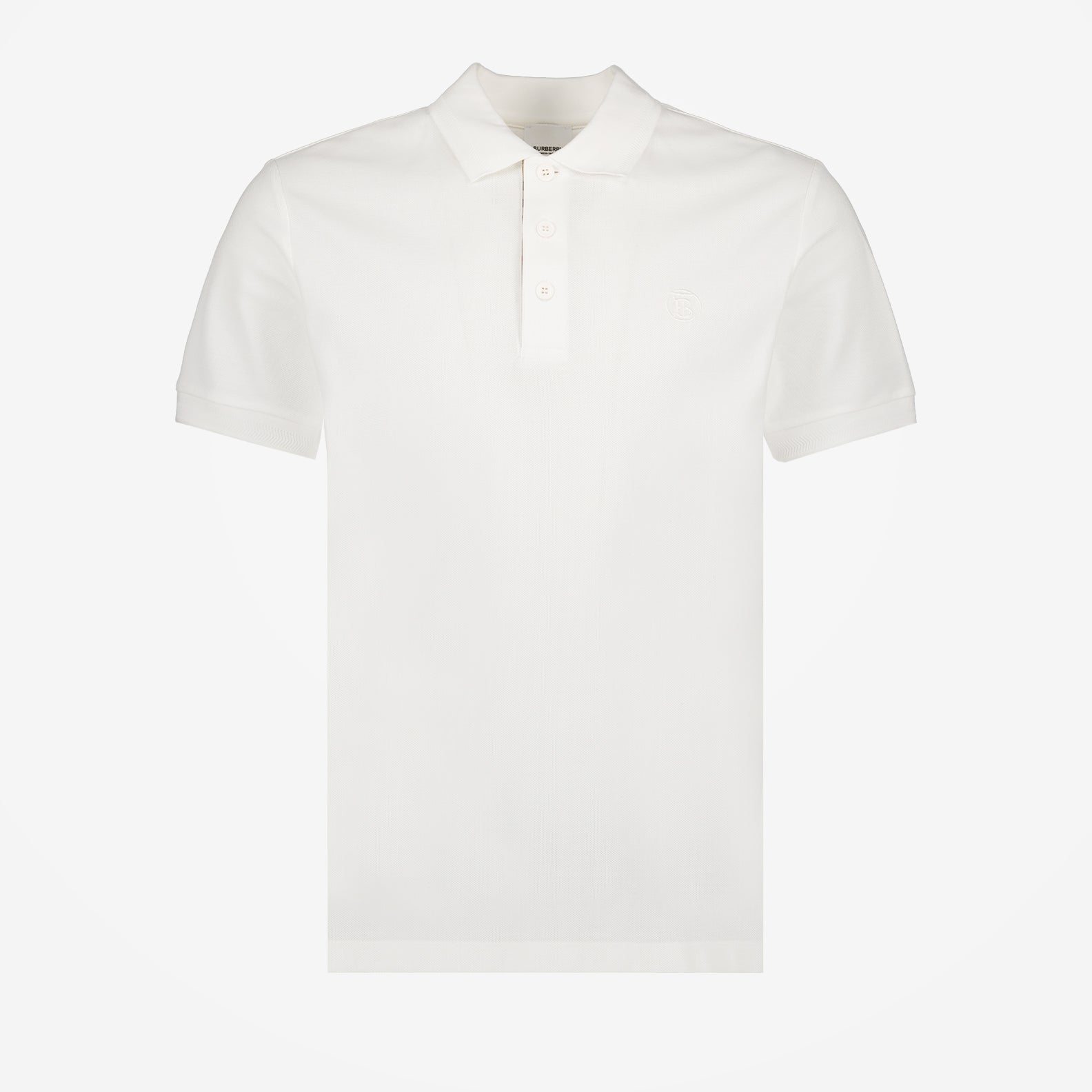 Polos Polo Eddie Burberry Blanc Homme