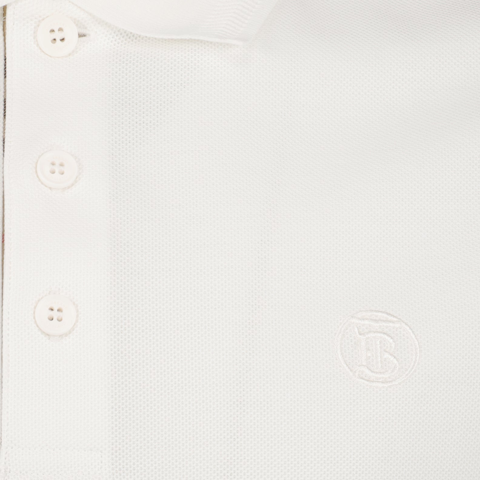Polos Polo Eddie Burberry Blanc Homme