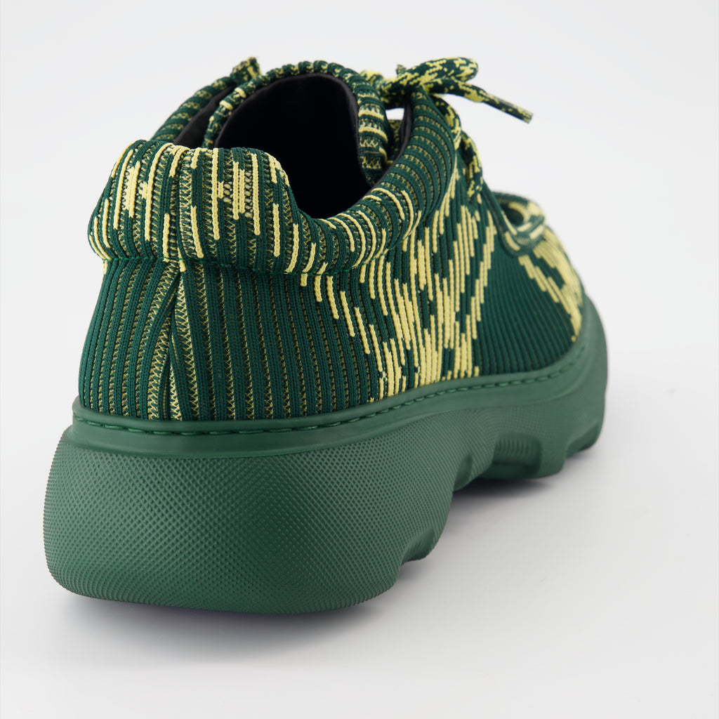 Chaussures de ville Chaussures de ville à carreaux Burberry Vert Homme