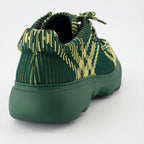 Chaussures de ville Chaussures de ville à carreaux Burberry Vert Homme