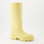 Bottes Bottes Marsh en caoutchouc Burberry Jaune Femme