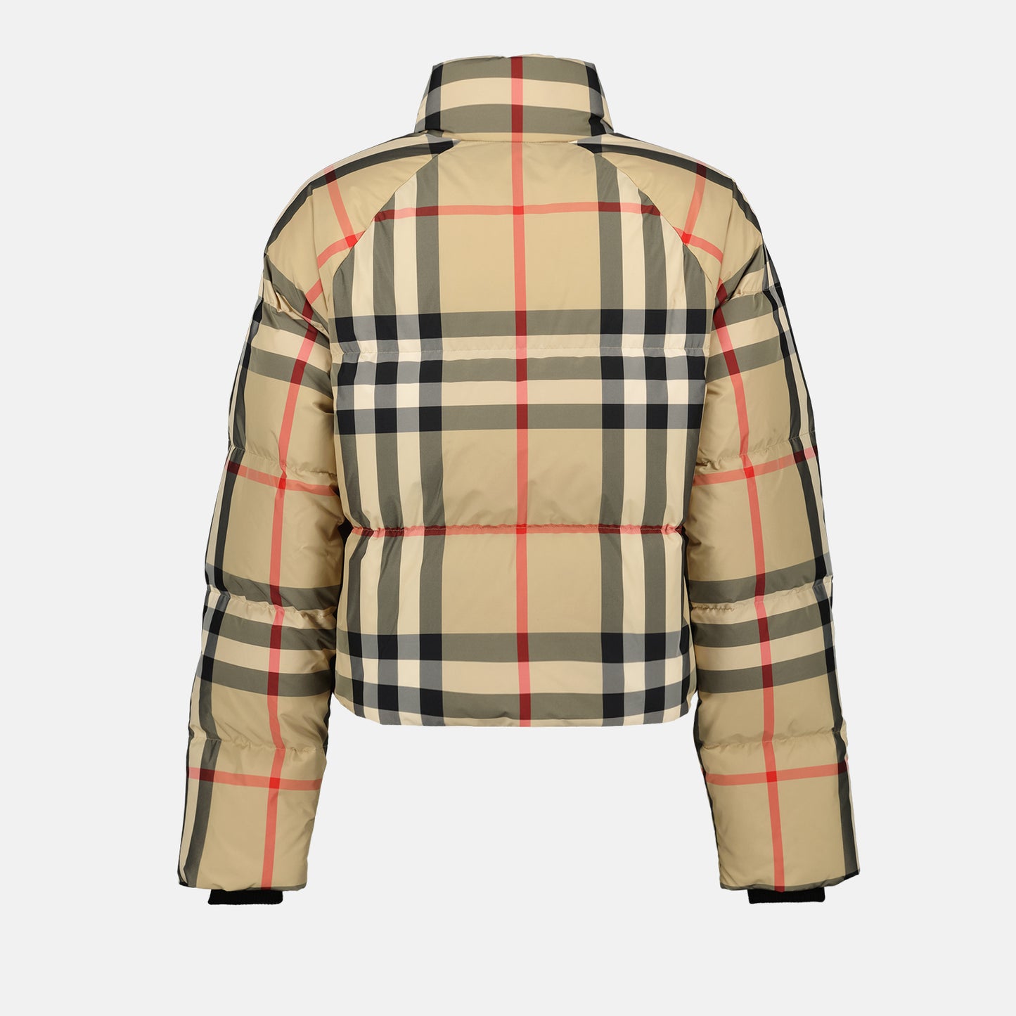 Checked down jacket
