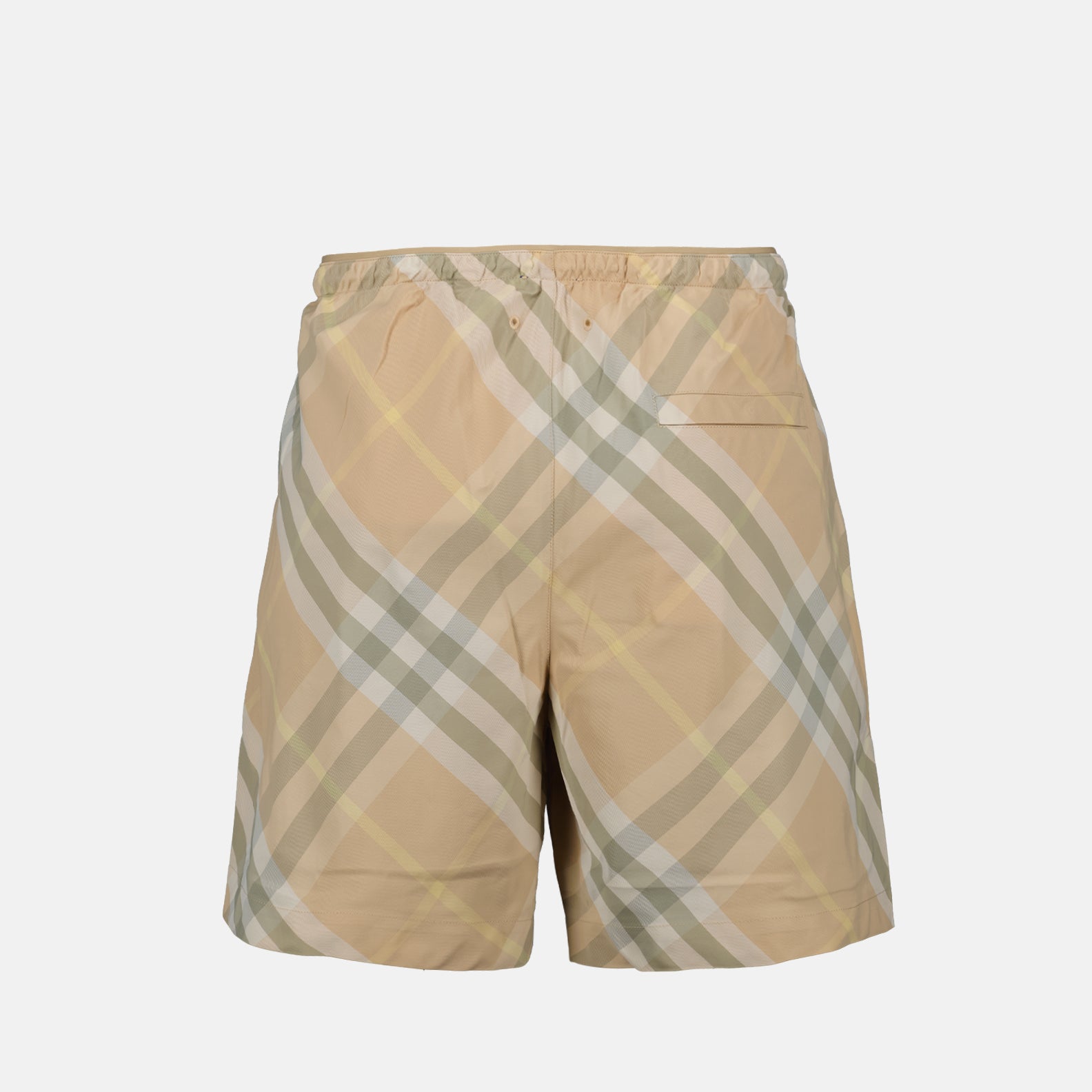 Moda praia Short de bain à carreaux Burberry Bege Homme