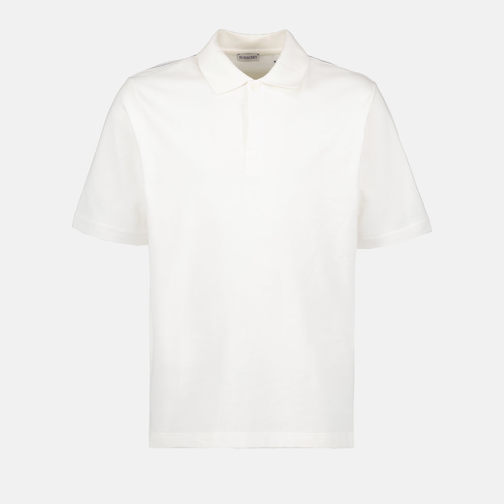 Polos Polo classique Burberry Blanc Homme