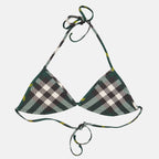 Moda de playa Haut de bikini à carreaux Burberry Verde Femme