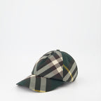 Chapéus, bonés e gorros Casquette à carreaux Burberry Verde Unissex