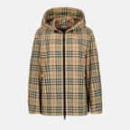 Jackets Checked Windbreaker Burberry Beige Femme