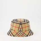 Gorras, sombreros y gorros Gorro de Cubo a Rayas Burberry Beige Unisexo