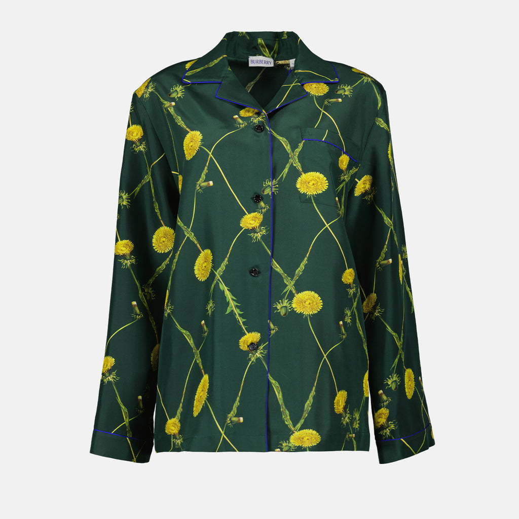 Shirts Dandelion Silk Shirt Burberry Green Women