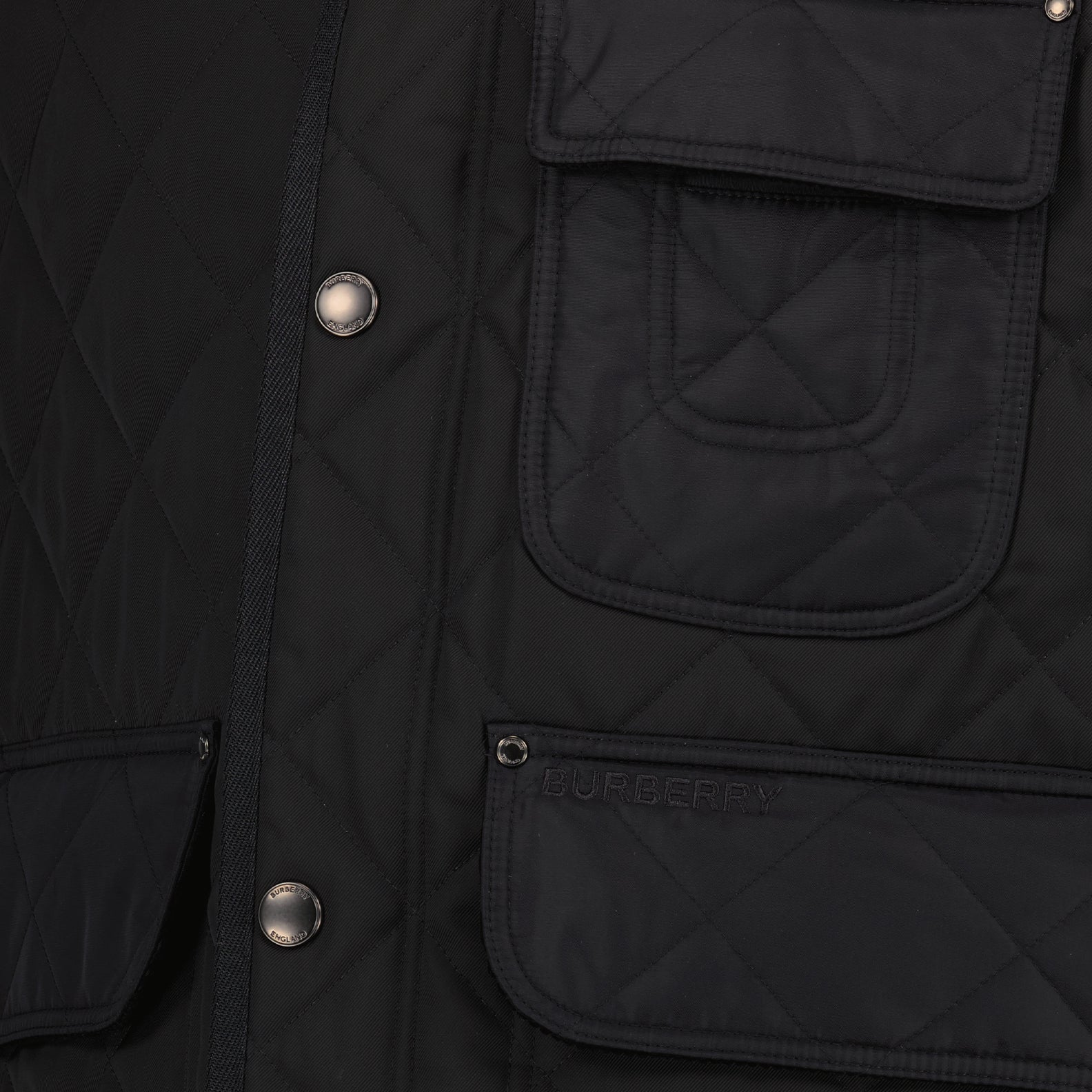 Chaquetas Veste sans manches matelassée Burberry Negro Homme