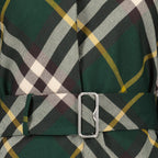 드레스 체크 울 드레스 Burberry 녹색 Femme