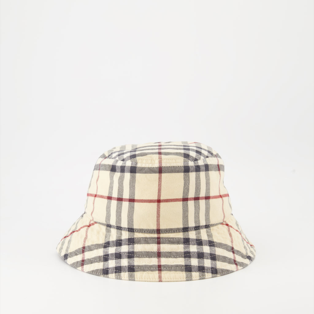 Chapeaux, casquettes et bonnets Bob à carreaux Burberry Beige Unisexe