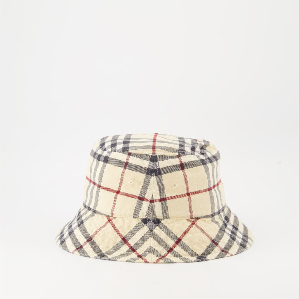 Chapeaux, casquettes et bonnets Bob à carreaux Burberry Beige Unisexe