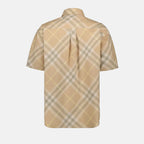 Camisas Camisa Xadrez Burberry Bege Homme