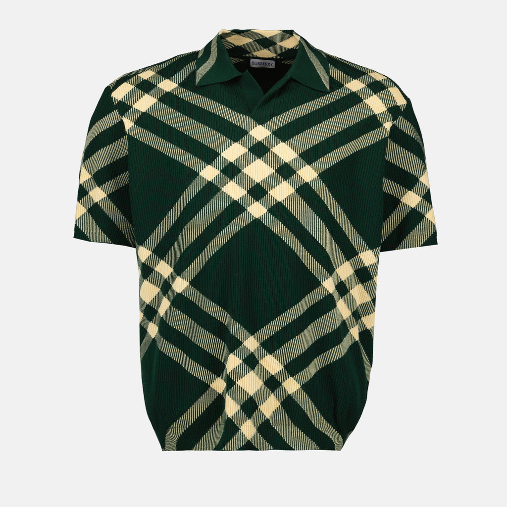 Polos Polo à carreaux Burberry Verde Homme