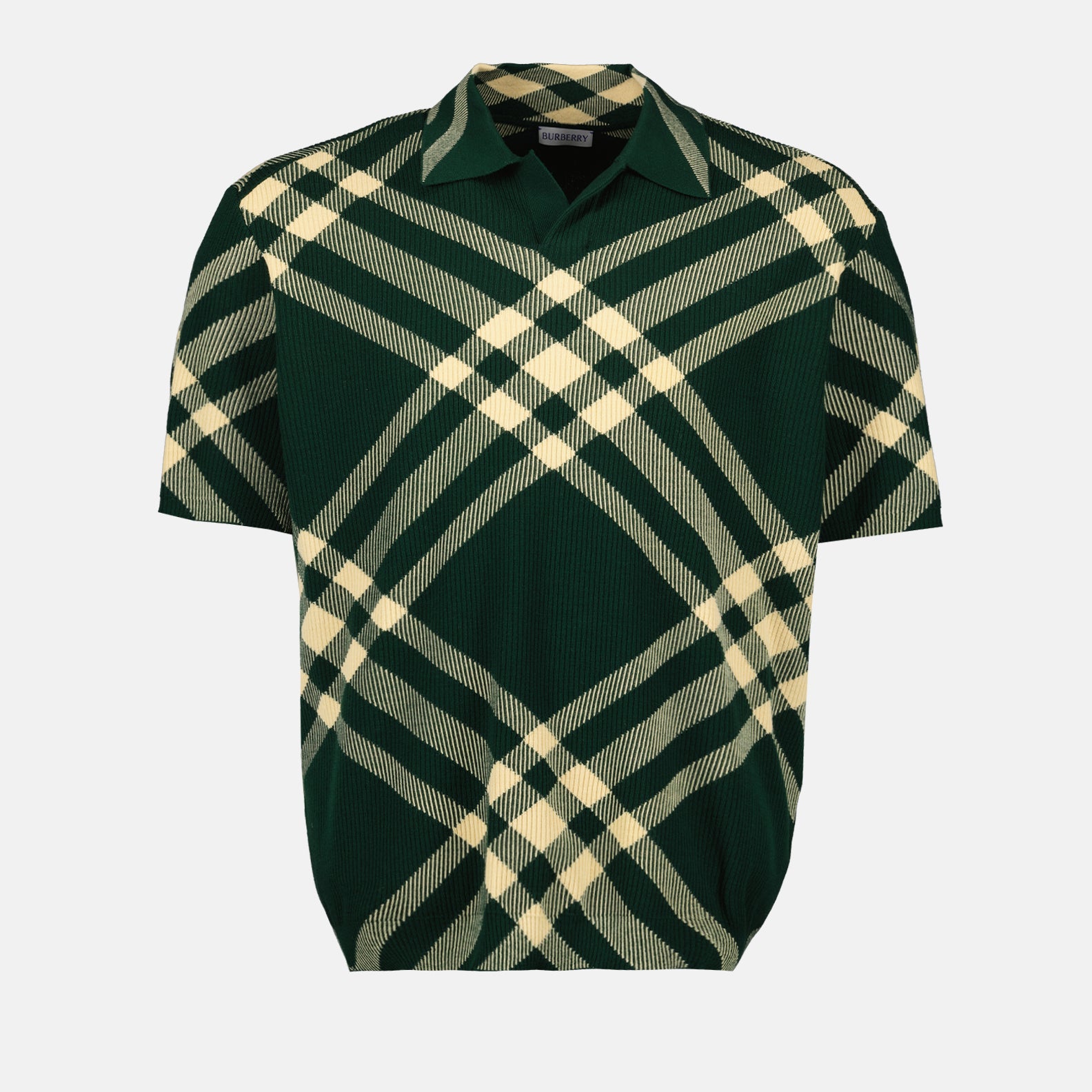 Polos Polo à carreaux Burberry Verde Homme