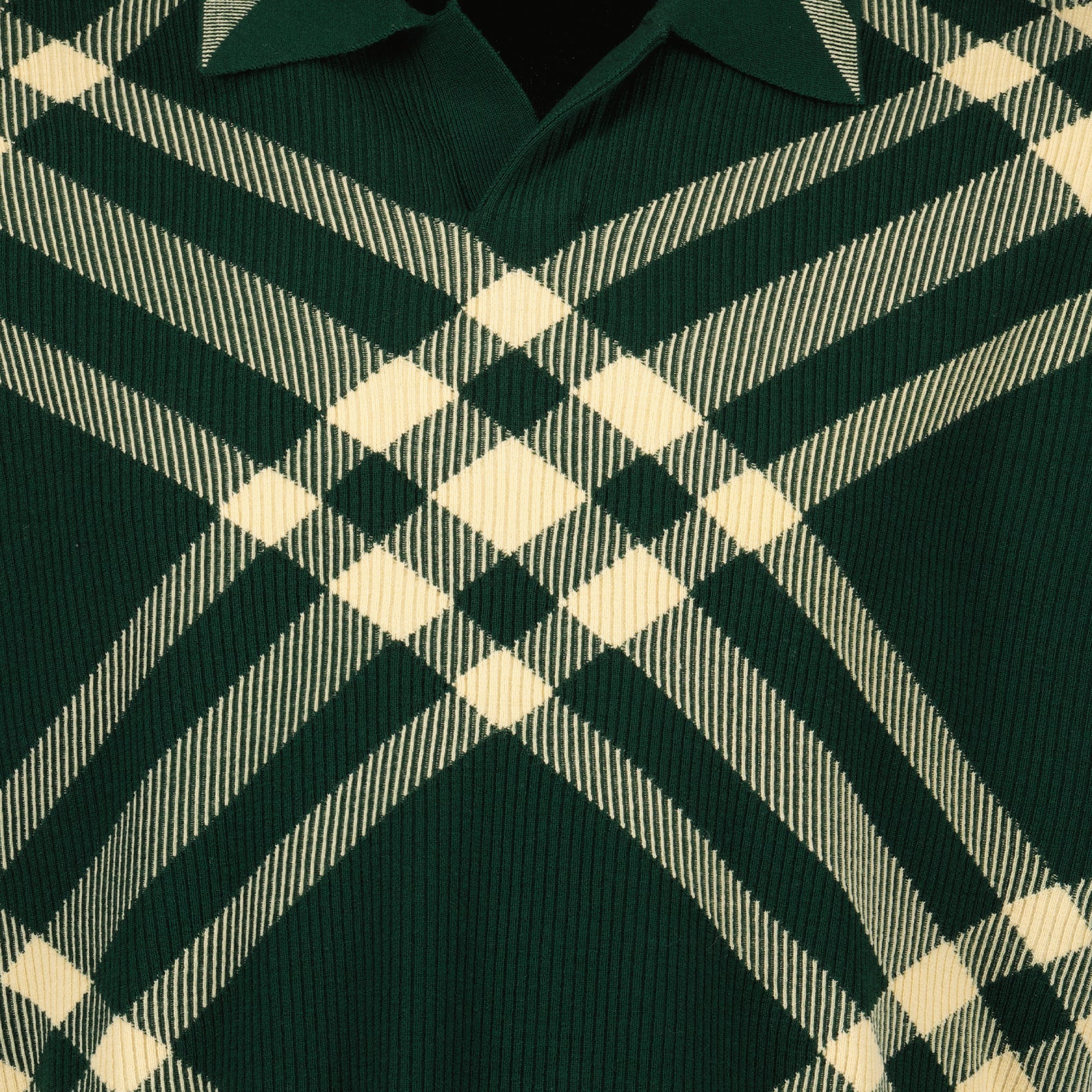 Polos Polo à carreaux Burberry Verde Homme