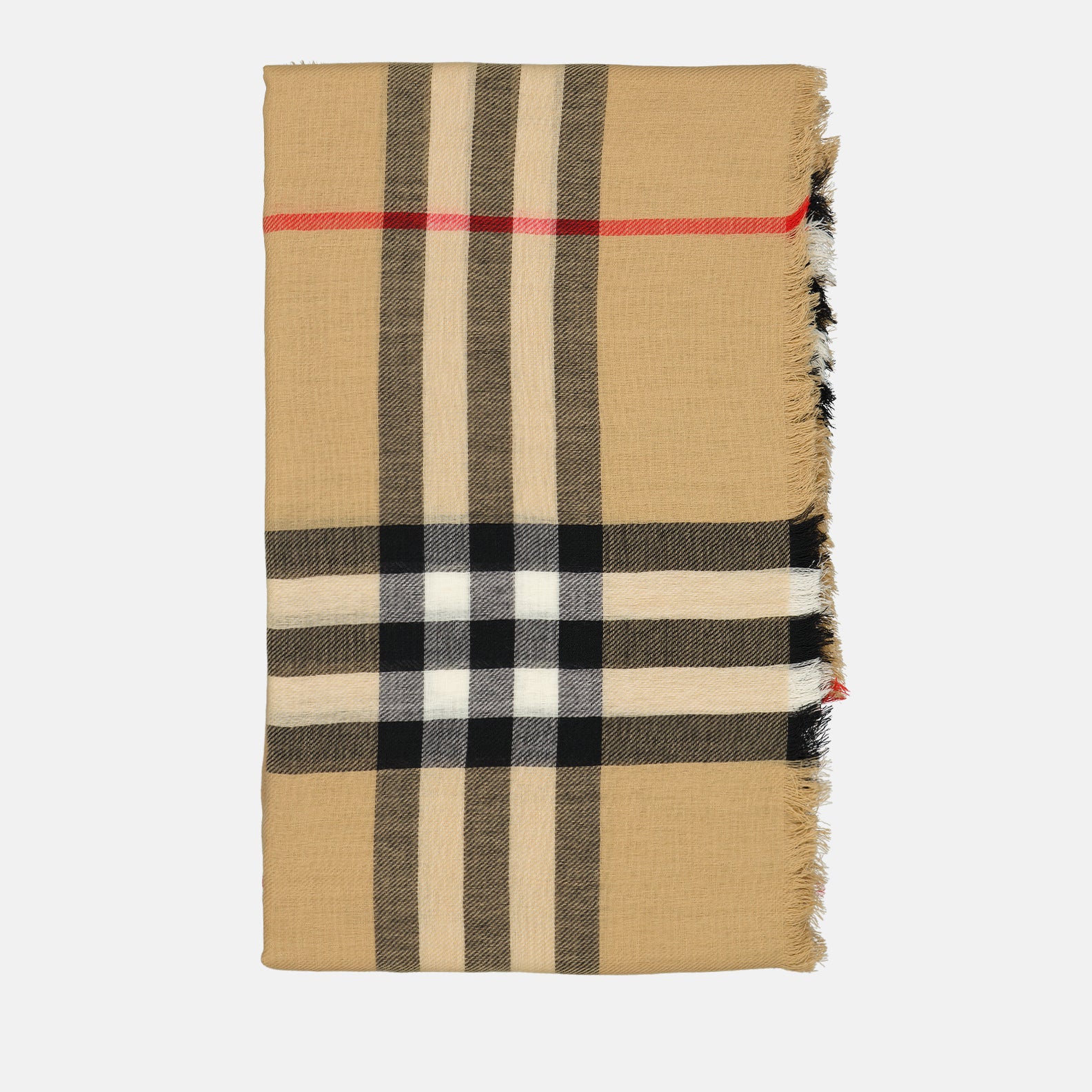 Scarves and gloves Checked scarf Burberry Beige Unisex
