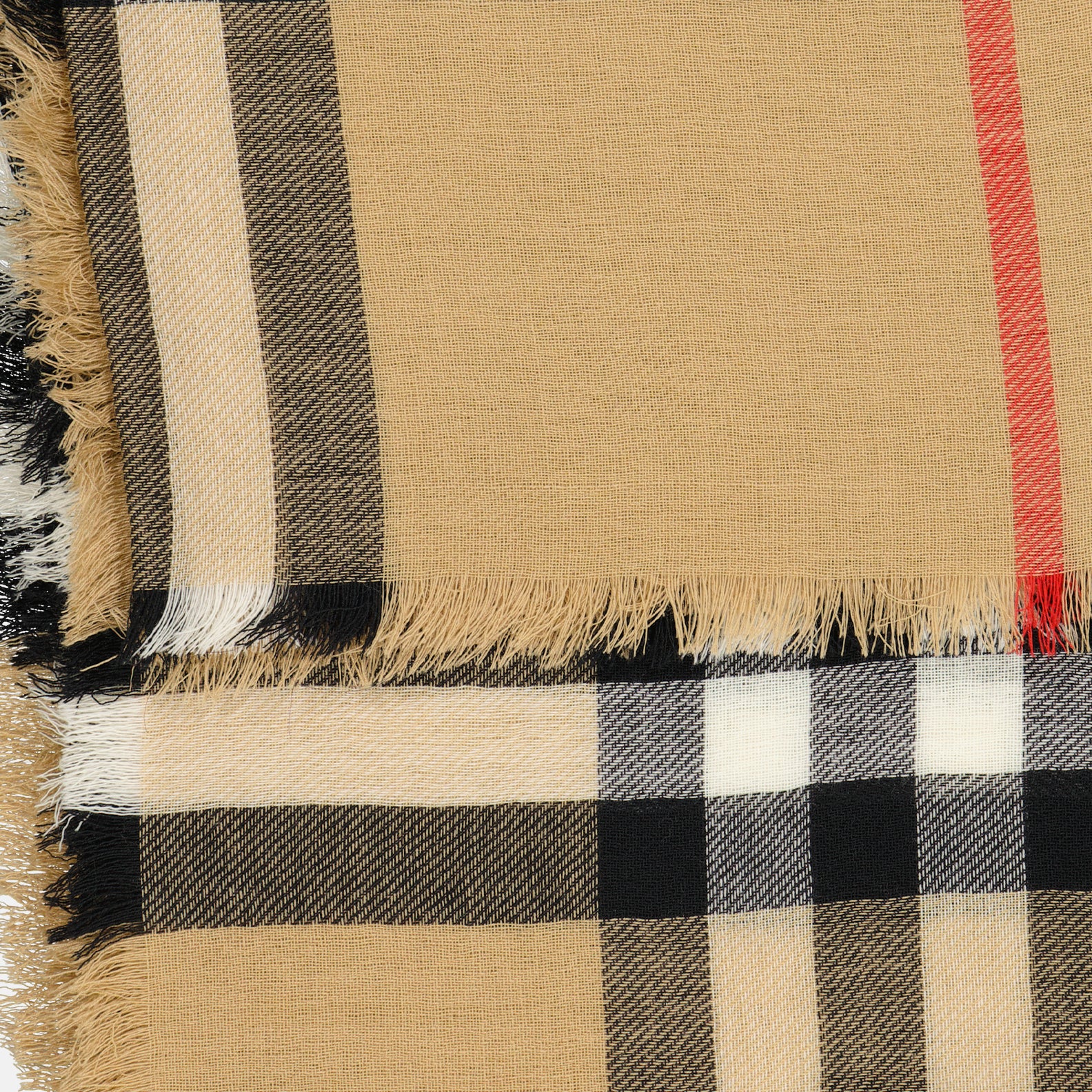 Scarves and gloves Checked scarf Burberry Beige Unisex
