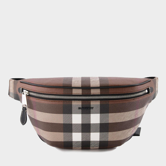 Checked fanny pack