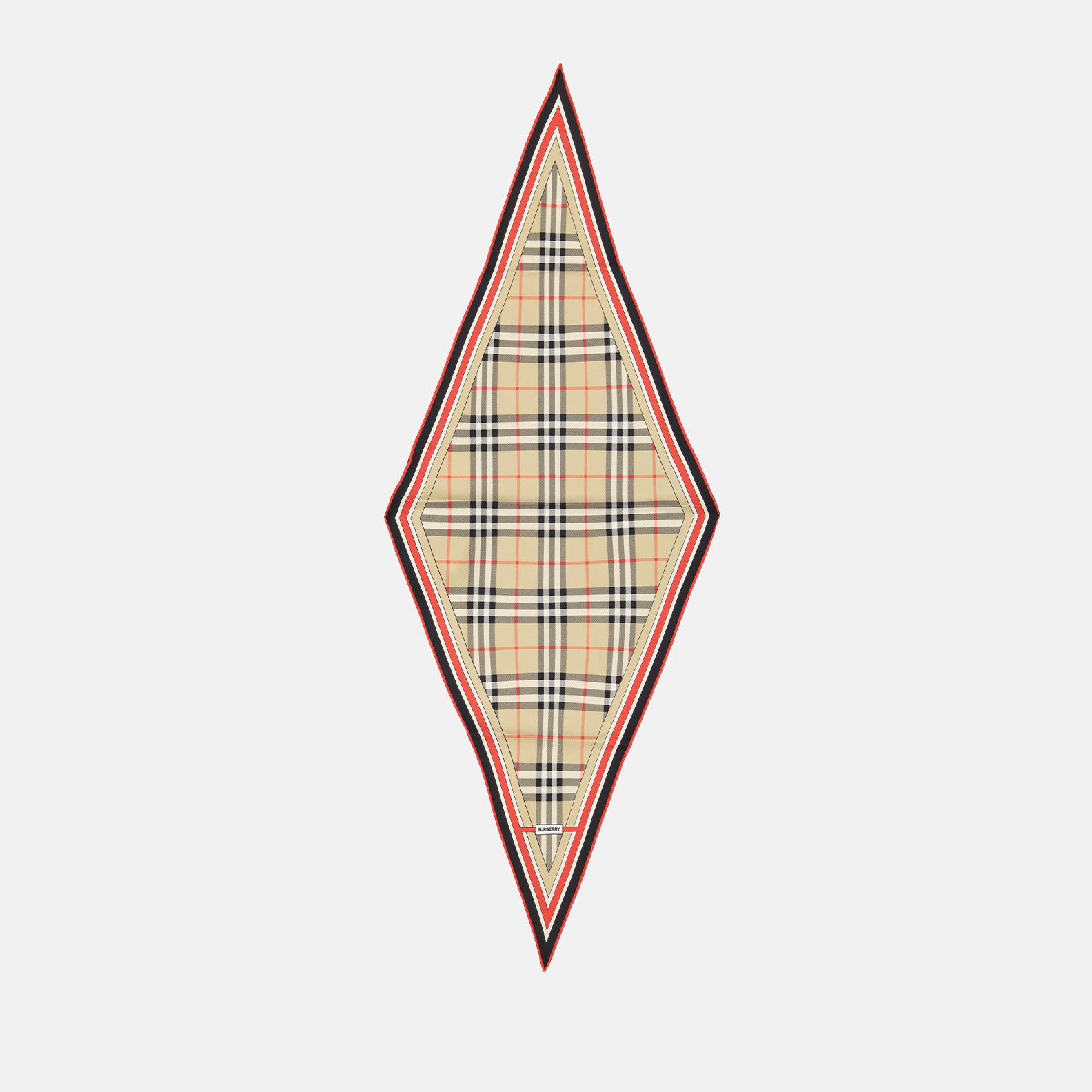 Foulard en soie à carreaux