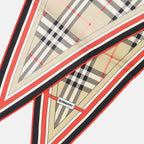 Écharpes, foulards et gants Foulard en soie à carreaux Burberry Beige Femme