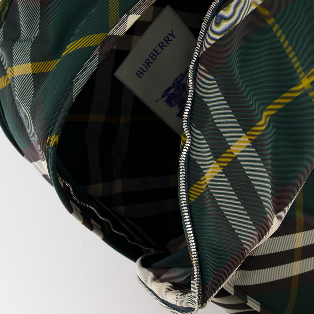 Sacs à dos Sac à dos Bouclier à carreaux Burberry Vert Homme