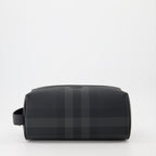 Pouches Checked toiletry bag Burberry Gray Man