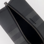 Pouches Checked toiletry bag Burberry Gray Man