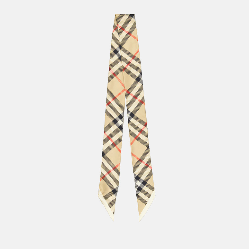 Écharpes, foulards et gants Bandeau en soie Burberry Beige Femme
