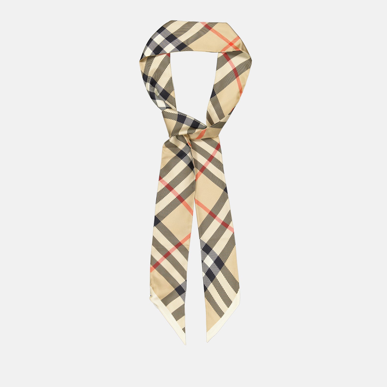 Écharpes, foulards et gants Bandeau en soie Burberry Beige Femme