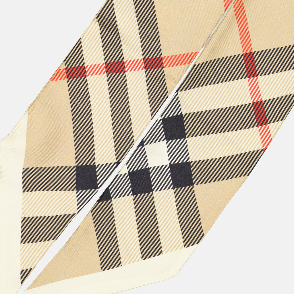 Écharpes, foulards et gants Bandeau en soie Burberry Beige Femme
