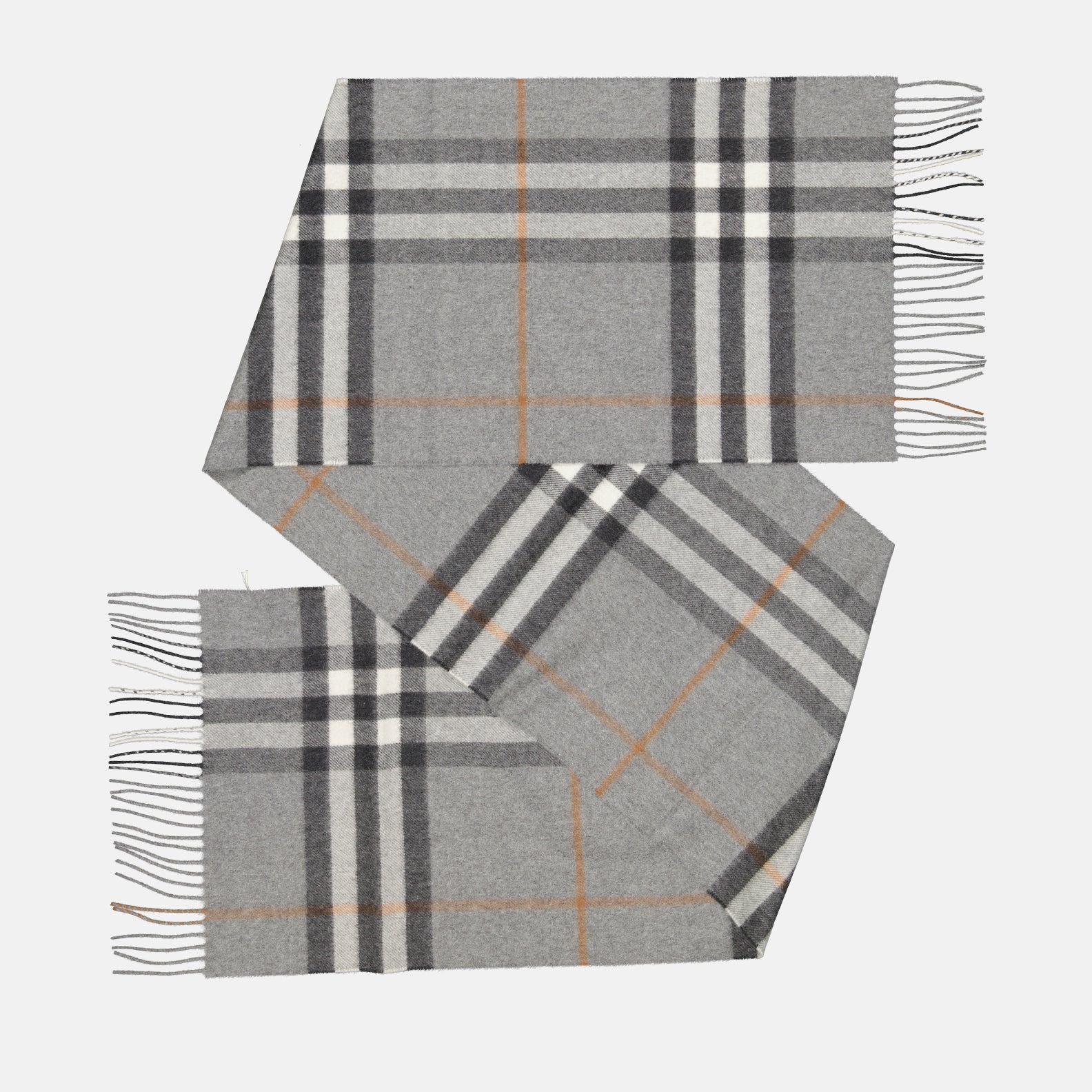 Scarves and gloves Cashmere scarf Burberry Gray Unisex