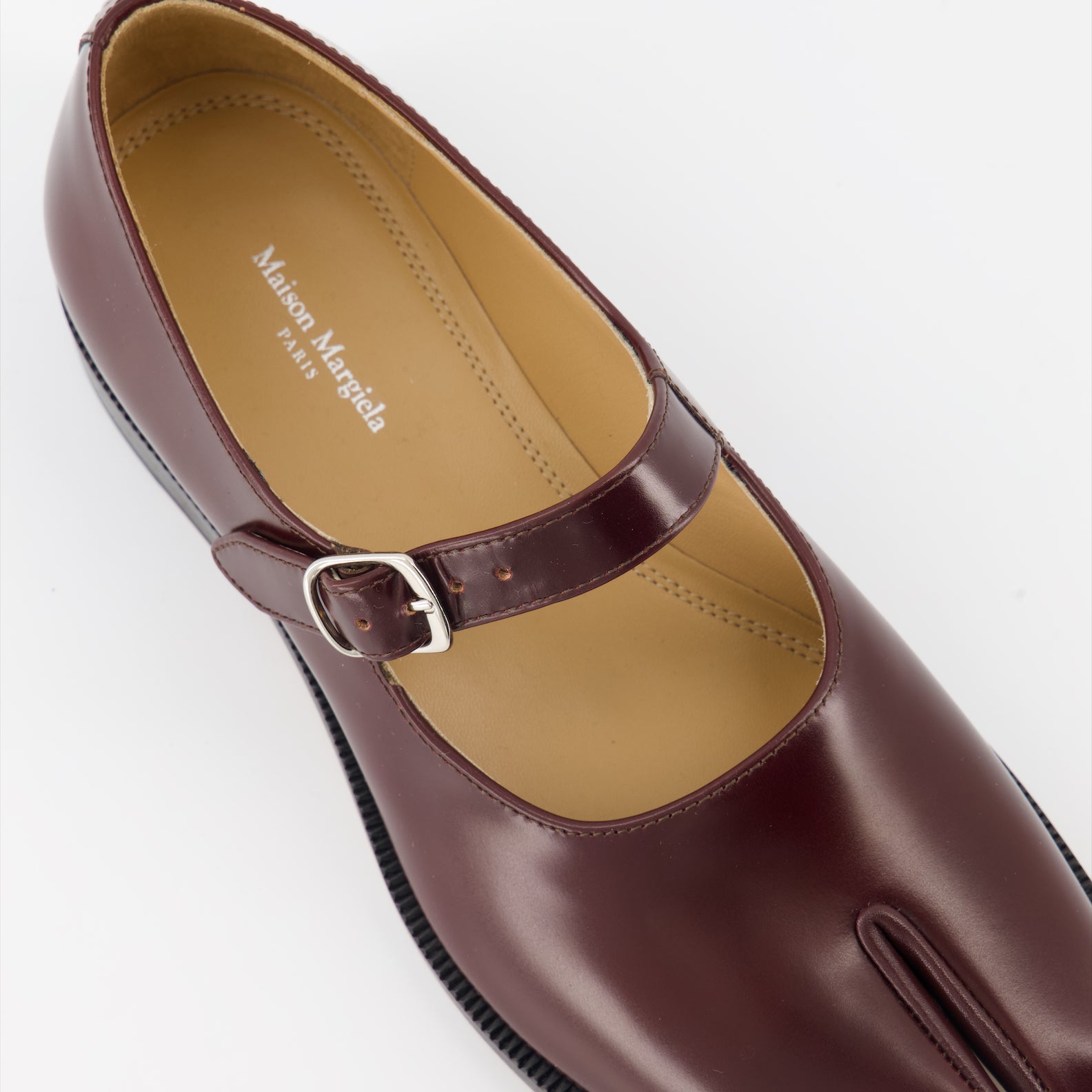Chaussures plates Derbies Mary-Janes Maison Margiela Bordeaux Femme