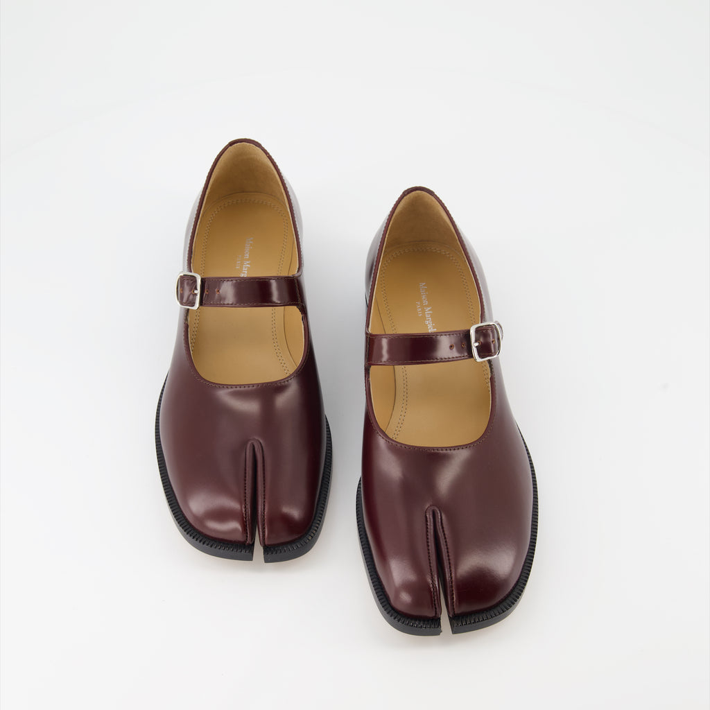 Chaussures plates Derbies Mary-Janes Maison Margiela Bordeaux Femme