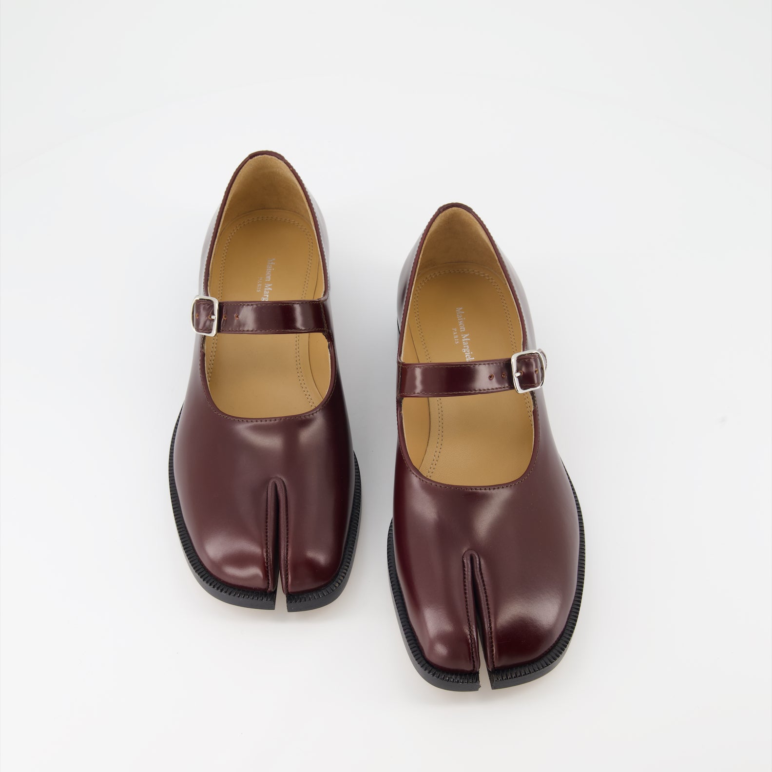 Chaussures plates Derbies Mary-Janes Maison Margiela Bordeaux Femme