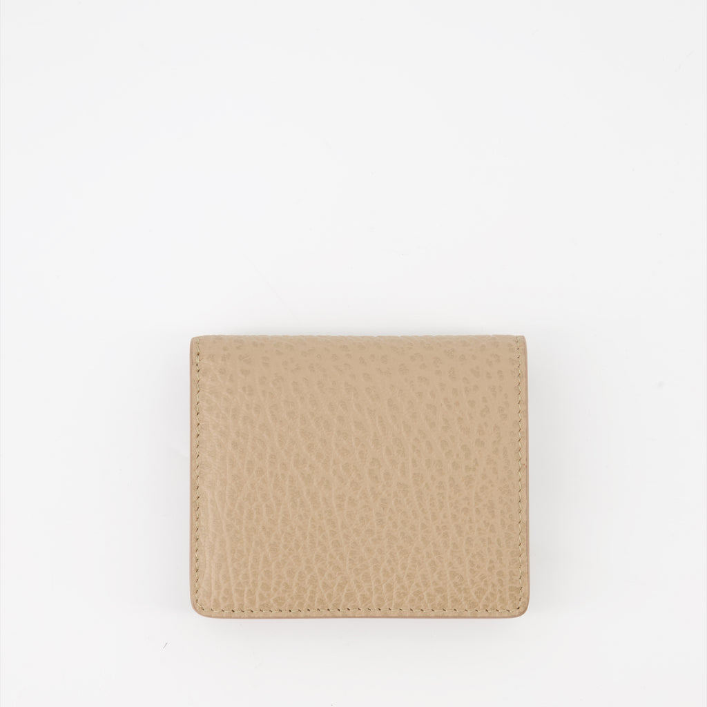 Kleine lederwaren Pote-cartes Four Stitches Maison Margiela Beige Unisex