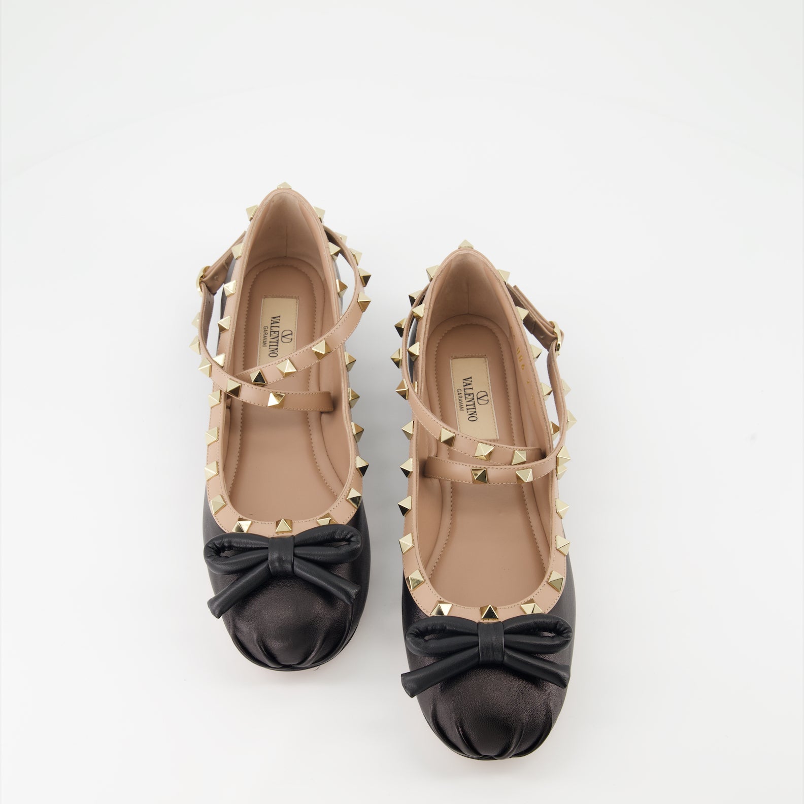 Ballerine Ballerines Rockstud Valentino Garavani Nero Femme