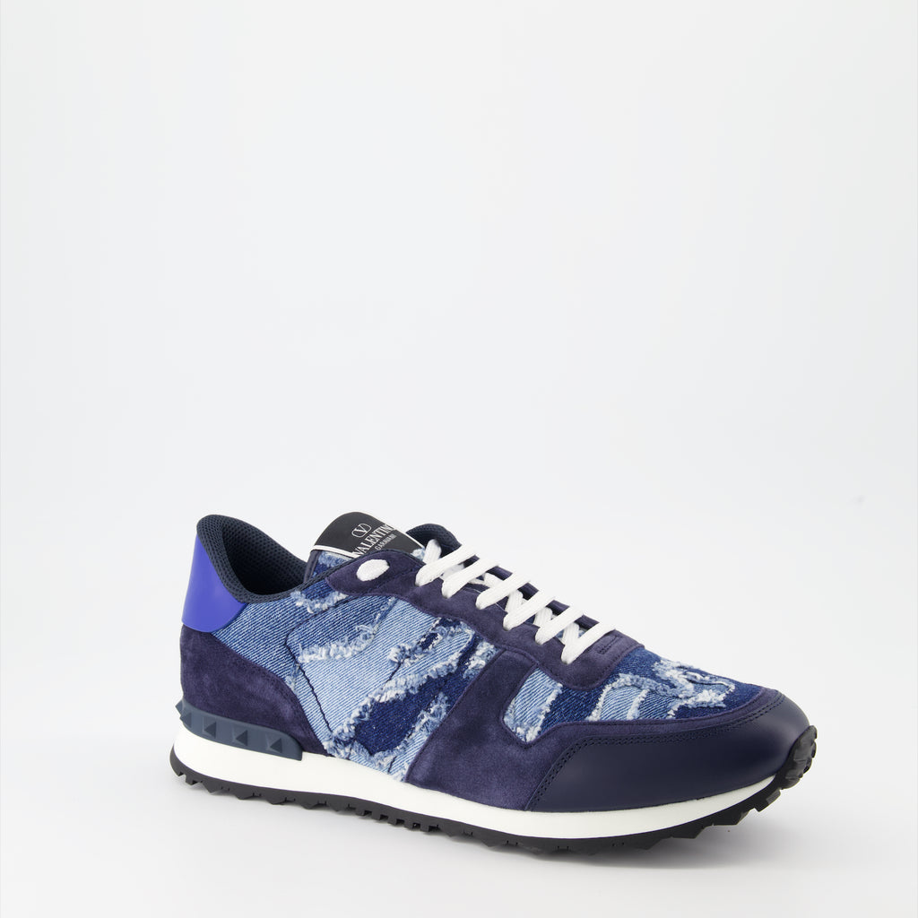 Sneakers Baskets Rockrunner Valentino Garavani Blu scuro Homme