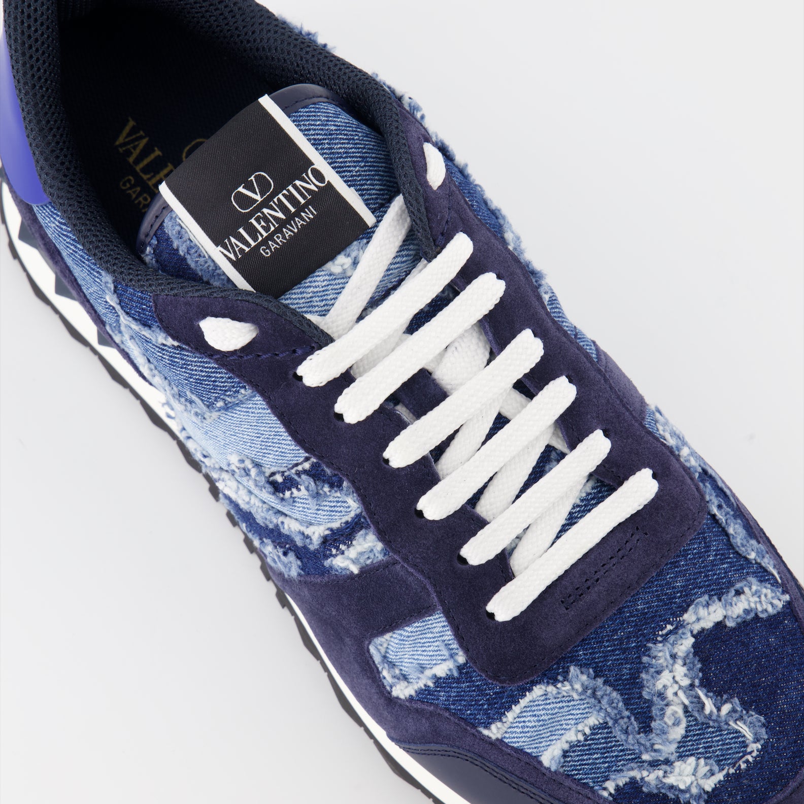 Tênis Baskets Rockrunner Valentino Garavani Azul escuro Homme