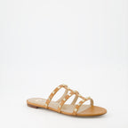 Chaussures ouvertes Mules Rockstud Valentino Garavani Marron Femme