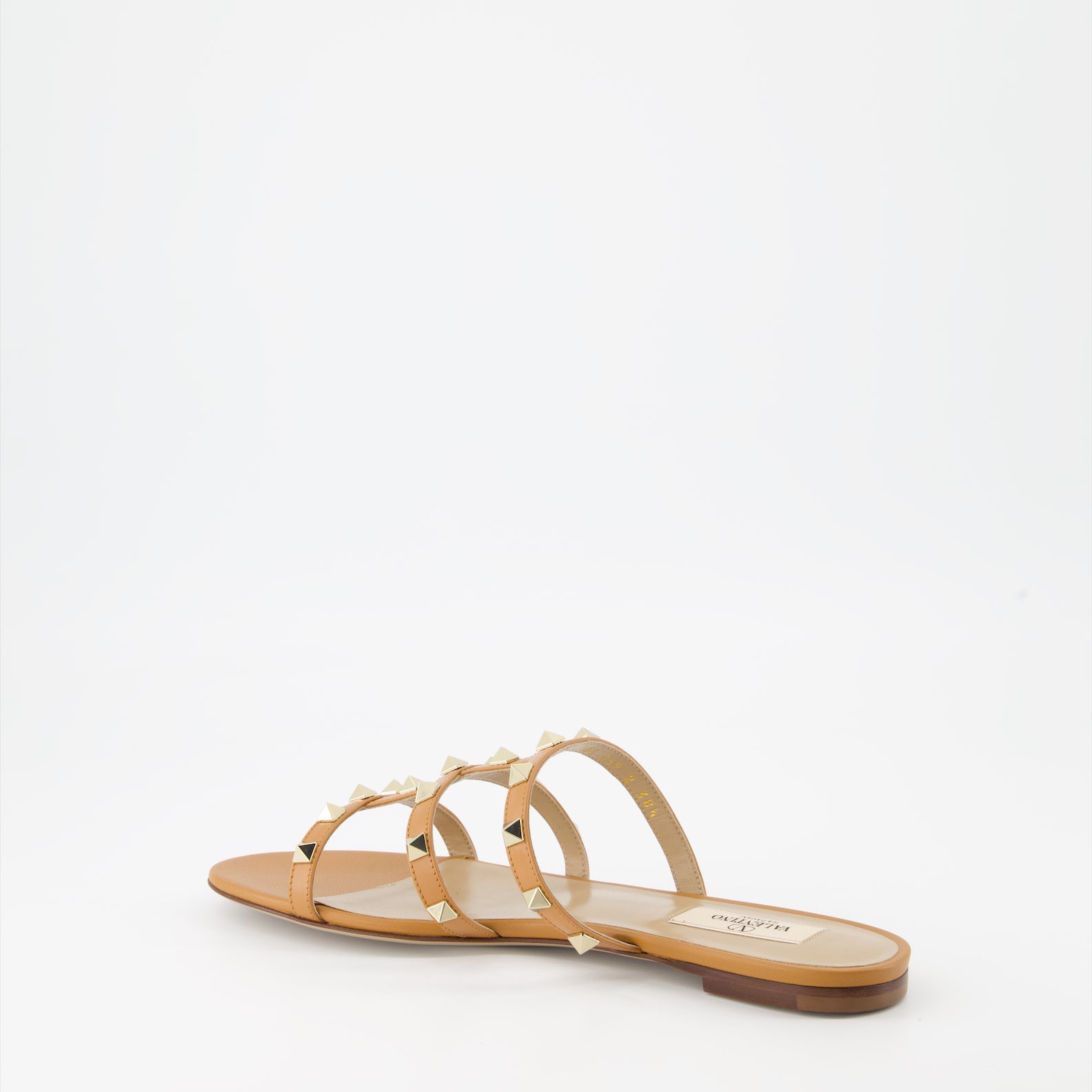 Chaussures ouvertes Mules Rockstud Valentino Garavani Marron Femme