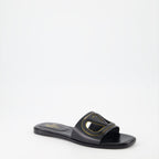 Open shoes VLogo slides Valentino Garavani Black Women