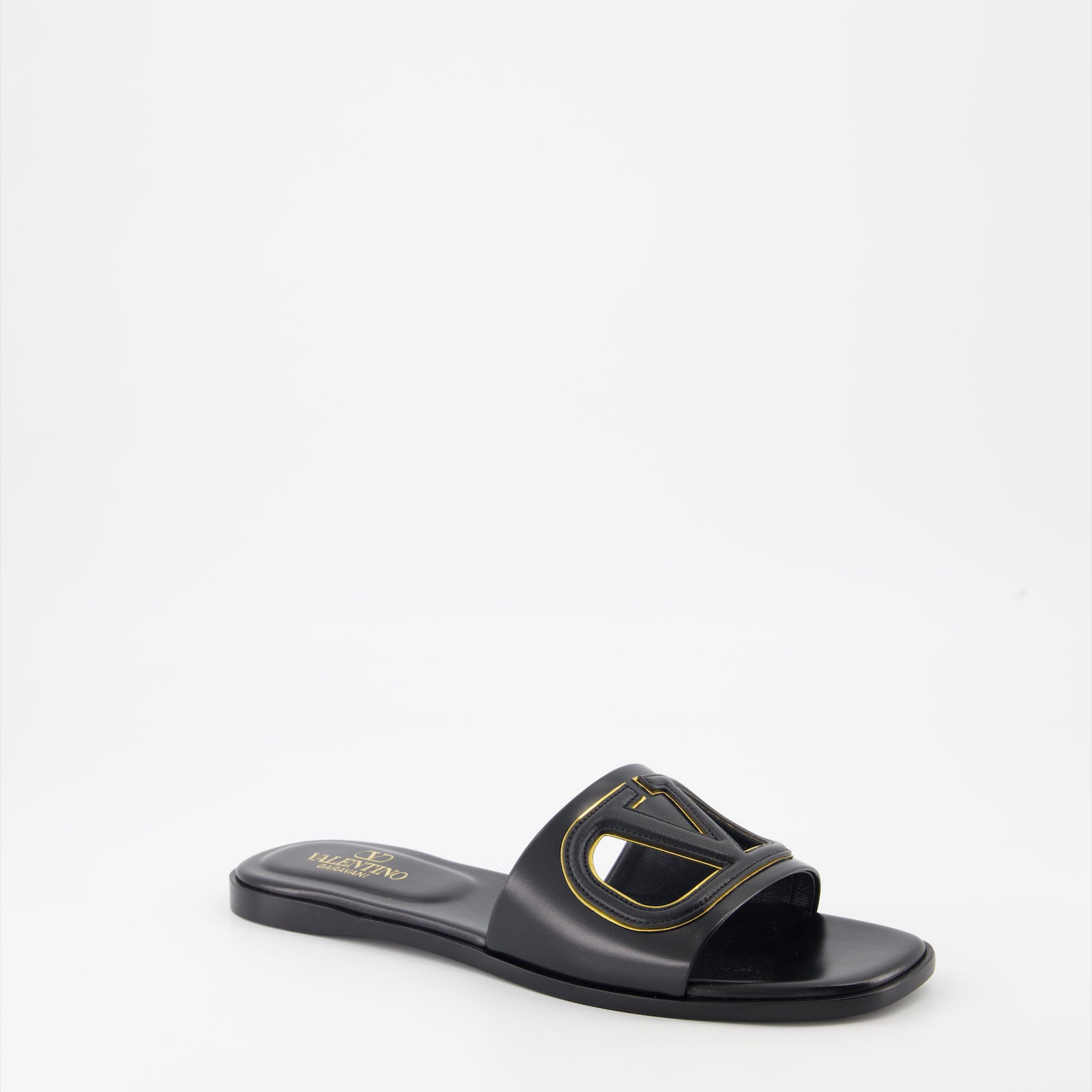 Open shoes VLogo slides Valentino Garavani Black Women