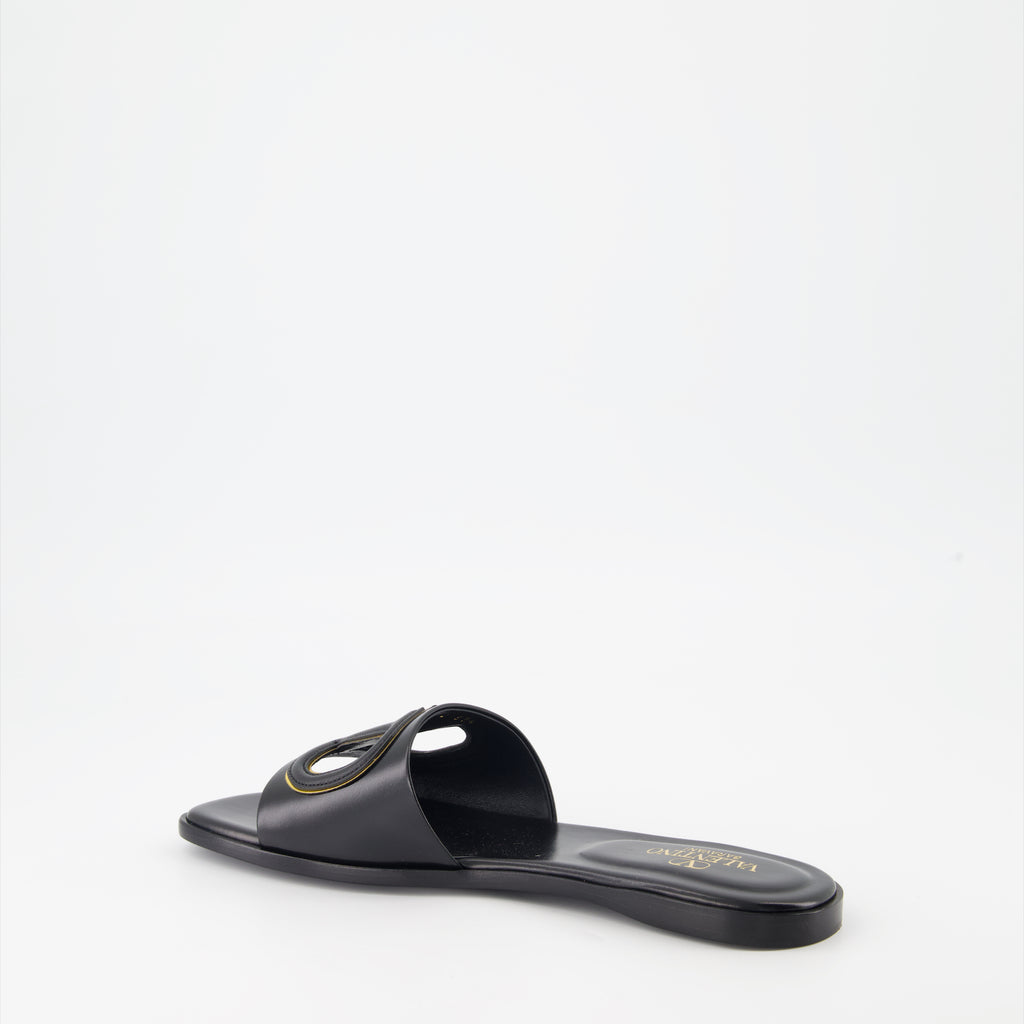 Open shoes VLogo slides Valentino Garavani Black Women