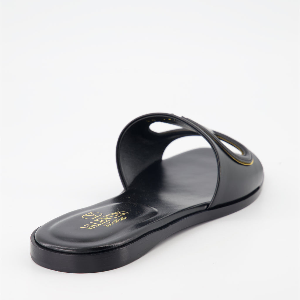 Open shoes VLogo slides Valentino Garavani Black Women