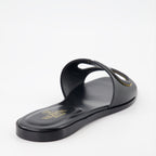 Open shoes VLogo slides Valentino Garavani Black Women